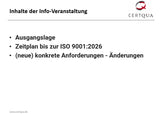 Potenzielle Neuerungen der DIN EN ISO 9001:2025